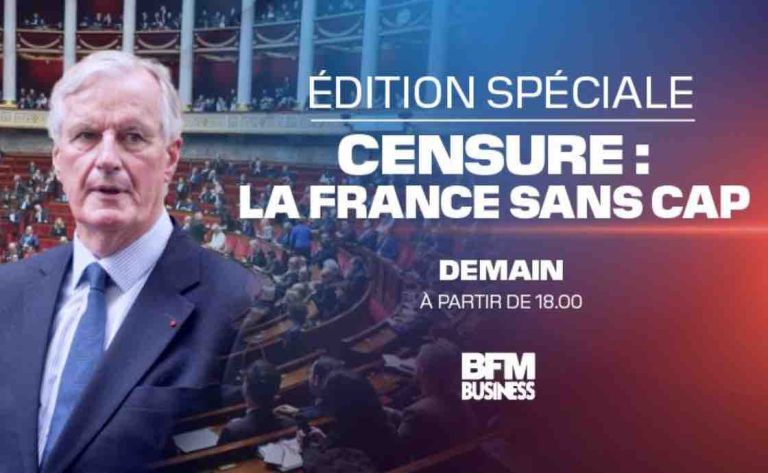 BFM Business : «Censure: la France sans cap» mercredi 4 décembre