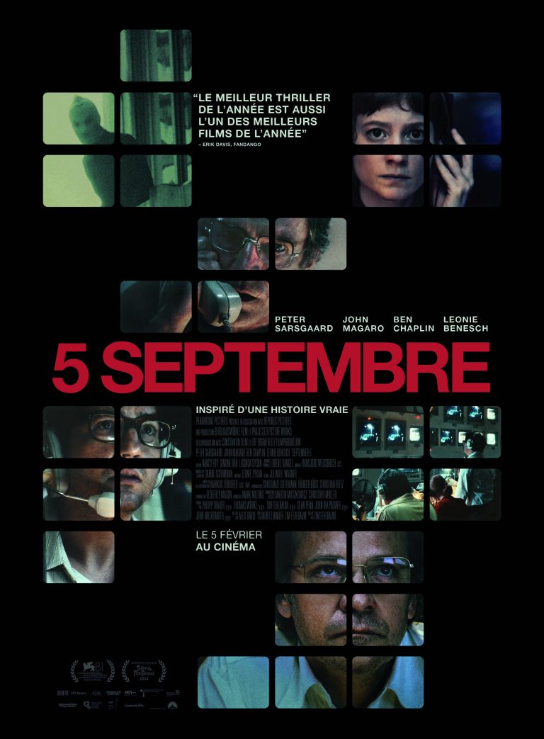 «5 septembre» nommé aux Oscars 2025 dans la catégorie meilleur scénario original