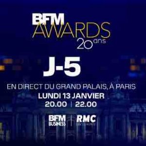 BFM BUSINESS organisera la 20ème édition des «BFM AWARDS» lundi 13 janvier
