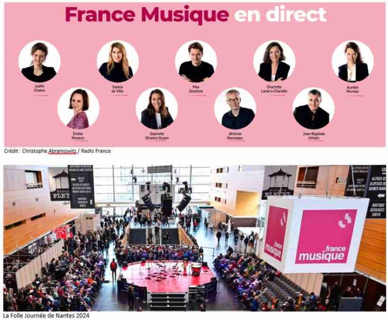 France Musique en direct de la Folle Journée de Nantes 2025