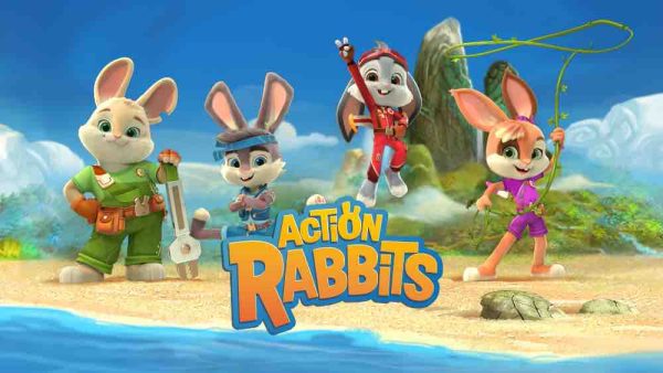 Blue Spirit, Atomic Cartoons, Milkcow Media, TFOU et Newen Connect dévoilent une nouvelle série animée en développement : «Action Rabbits»