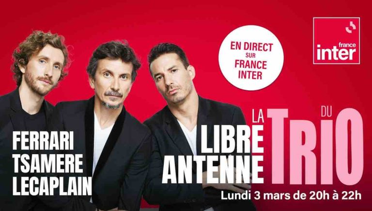 France Inter : le trio Ferrari, Tsamere et Lecaplain débarque sur France Inter le 3 mars 