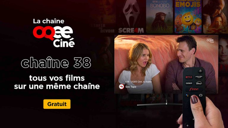 Free : «OQEE Ciné la chaîne» désormais disponible sur le canal 38 de la Freebox