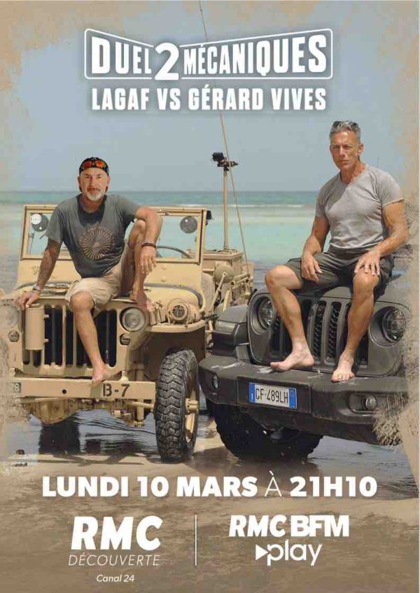 RMC Découverte : «Duel 2 Mécaniques - Vincent Lagaf’ vs Gérard Vives» lundi 10 mars à 21h10