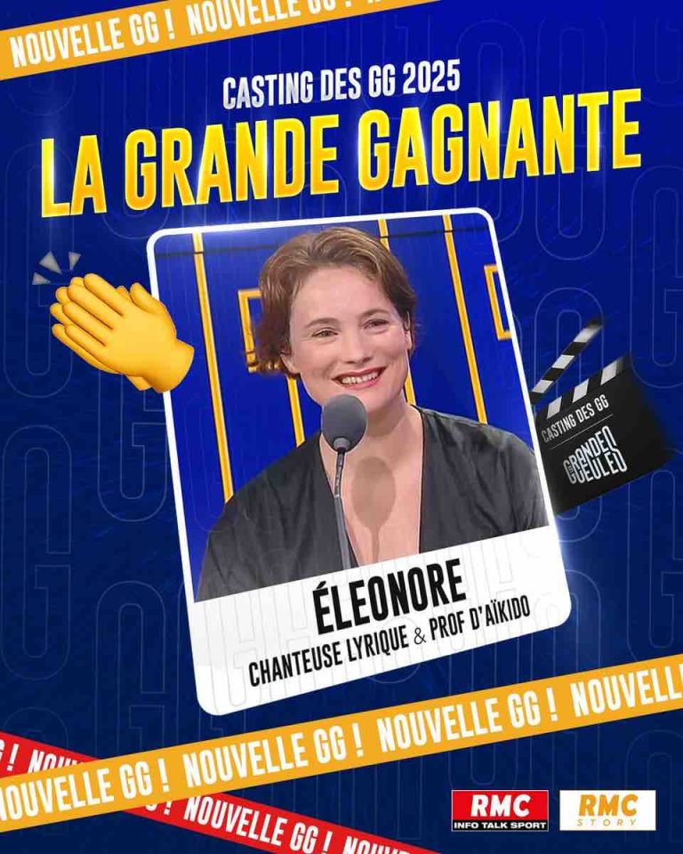 RMC/ RMC Story: Éléonore Lemaire, lauréate du casting des «Grandes Gueules 2025»