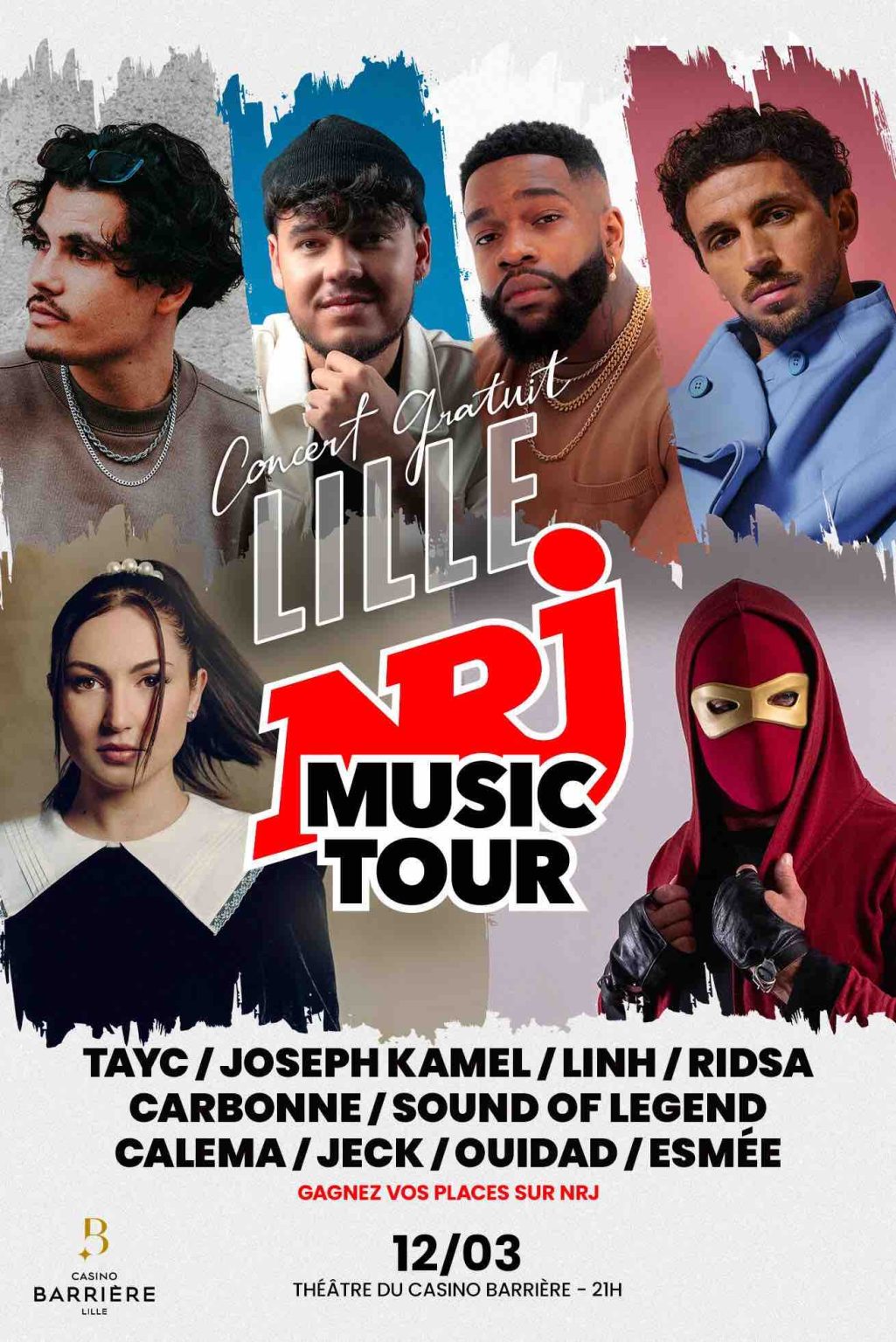 Le NRJ Music Tour entame sa tournée 2025 à Lille le 12 mars prochain