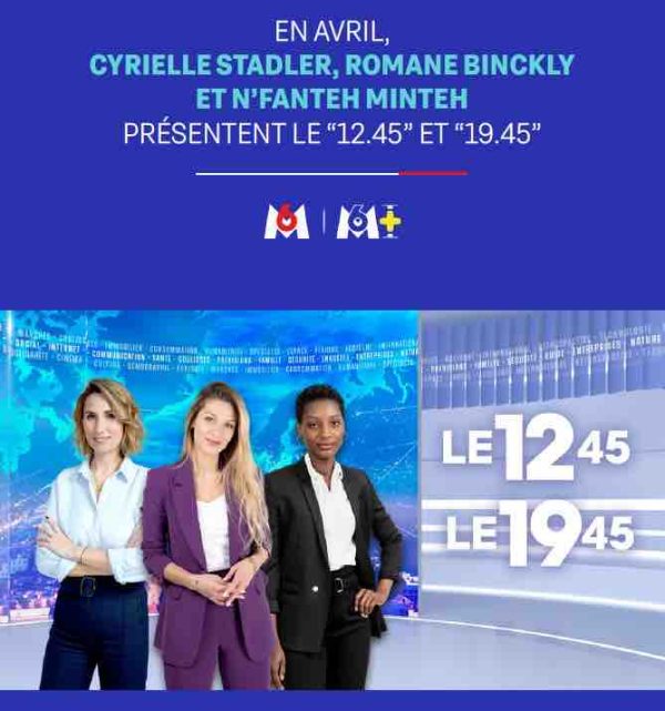 M6 : les jokers JT du «12.45» et «19.45» en avril
