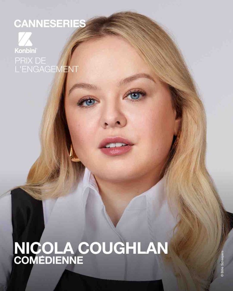 Nicola Coughlan à CANNESERIES pour le Prix Konbini de l’engagement 2025