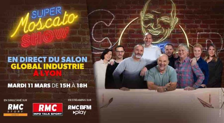RMC : le «Super Moscato Show» en direct du salon de l’industrie à Lyon ce 11 mars 