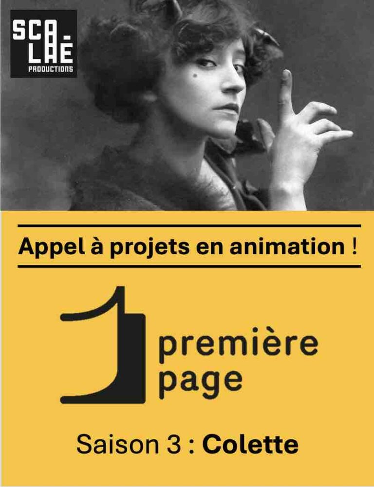 SCALAÉ Productions/ France Télévisions : lancement de l’appel à projets pour la saison 3 de «Première Page» dédiée à Colette