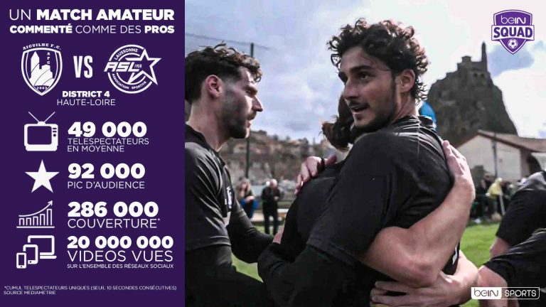 beIN SPORTS/ beIN SQUAD : succès pour un match de football amateur