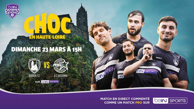 beIN SQUAD: un match de football amateur en direct sur beIN SPORTS 1 le dimanche 23 mars 