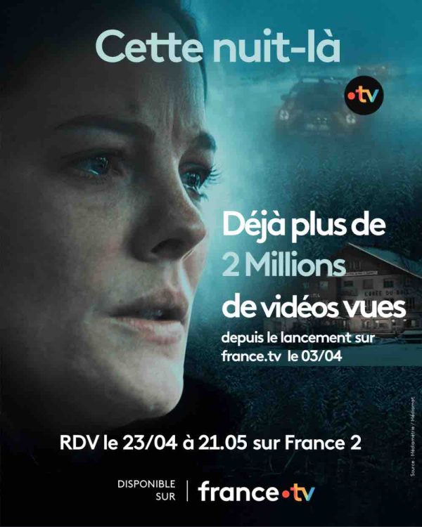 France.tv : plus de 2 millions de vidéos vues pour la série «Cette nuit-là»
