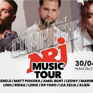Le NRJ Music Tour s’installe à Compiègne le mercredi 30 avril