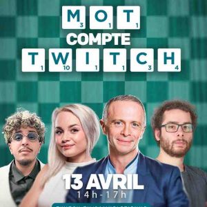 Le Scrabble Day célébré en France sur Twitch avec Samuel Etienne