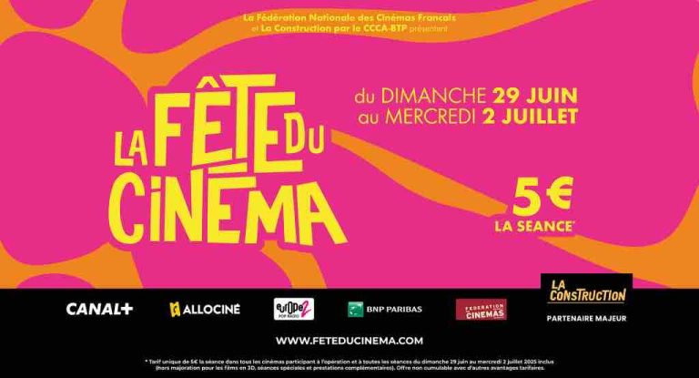 La Fête du Cinéma célèbre sa 40ème édition du 29 juin au 2 juillet 