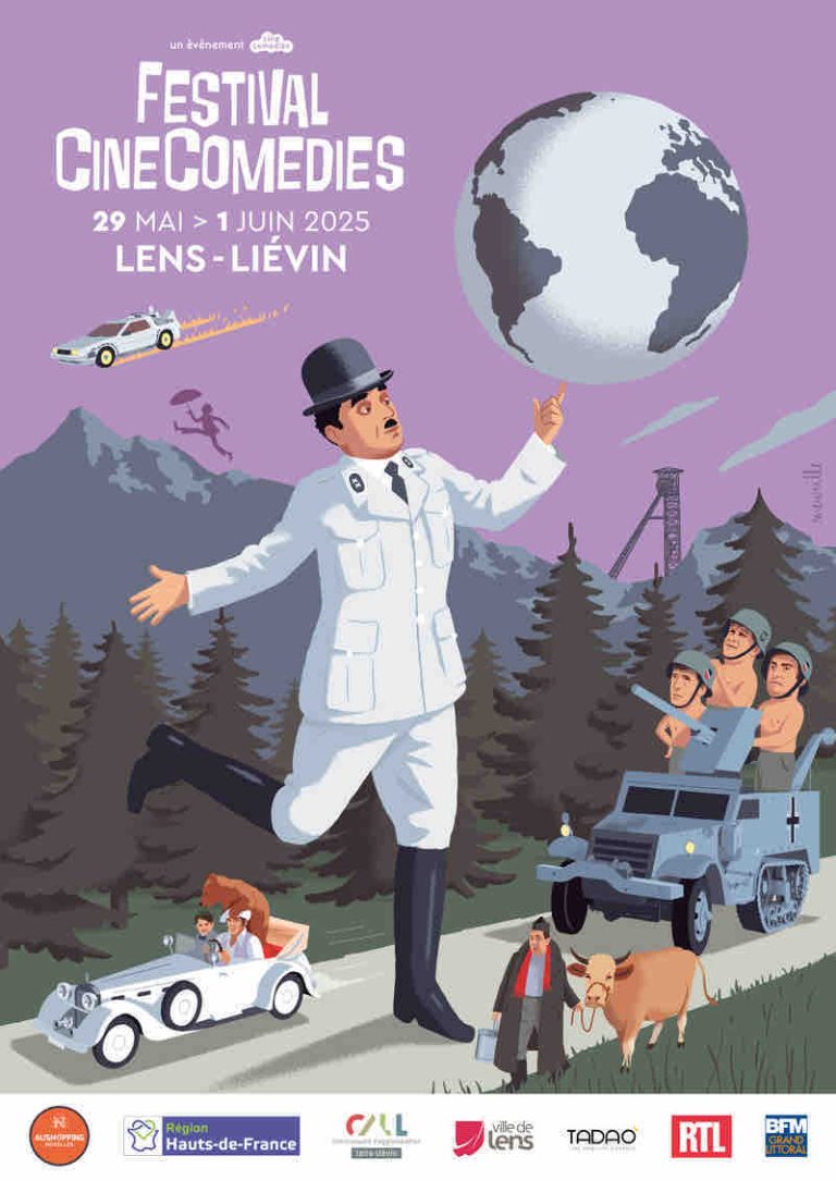 Le Festival CineComedies Lens-Liévin dévoile son affiche 2025