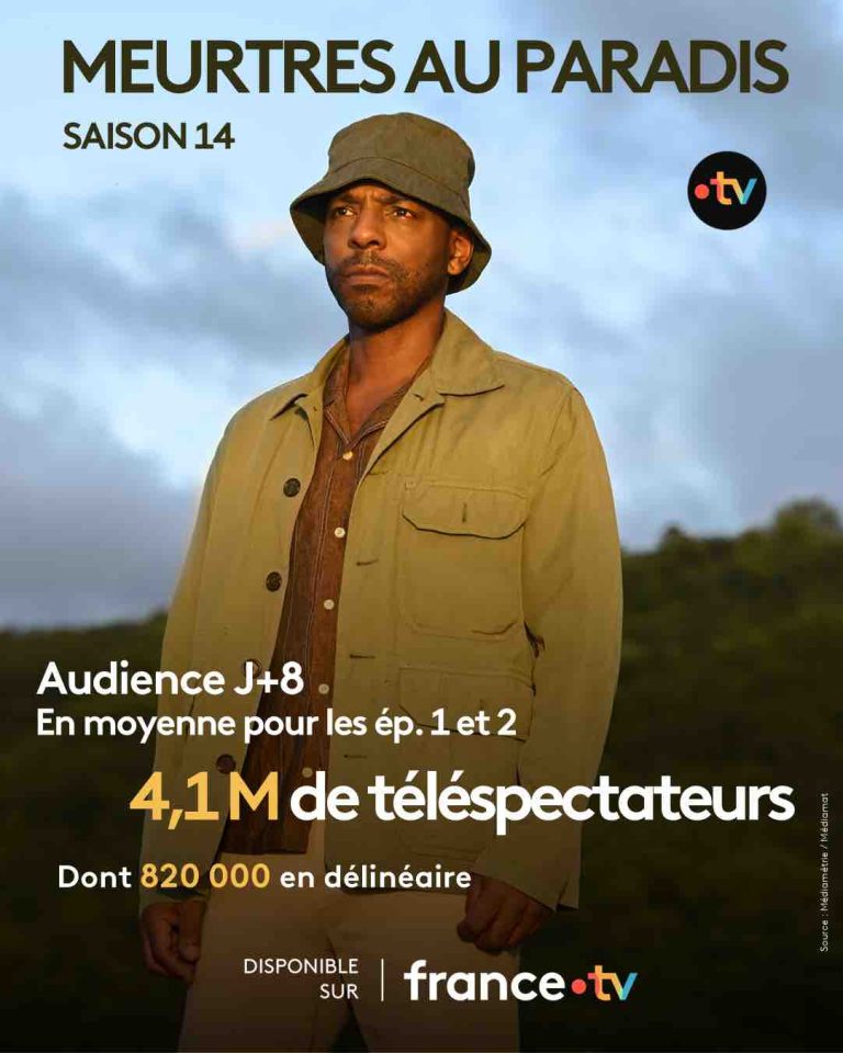 france.tv/ «Meurtres au paradis»: 4,1 millions de téléspectateurs en moyenne pour les 2 premiers épisodes