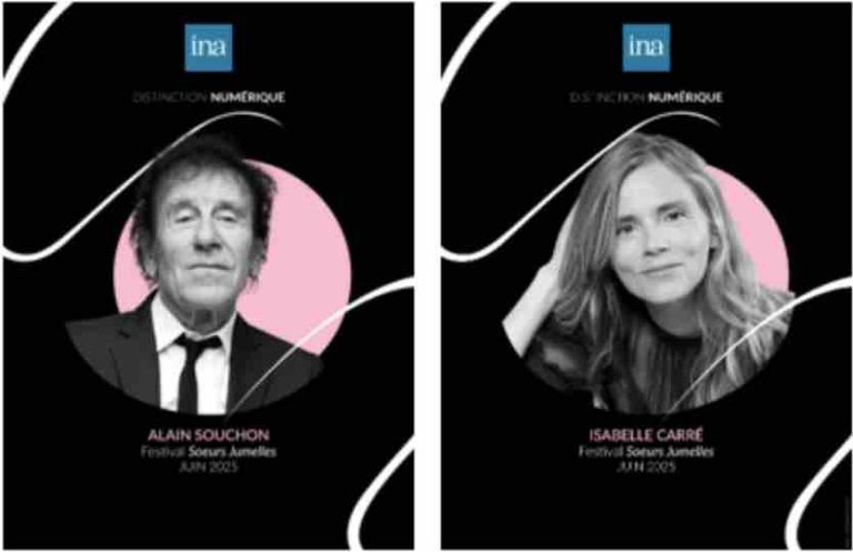 L’INA célèbre Isabelle Carré  et Alain Souchon au Festival Sœurs Jumelles