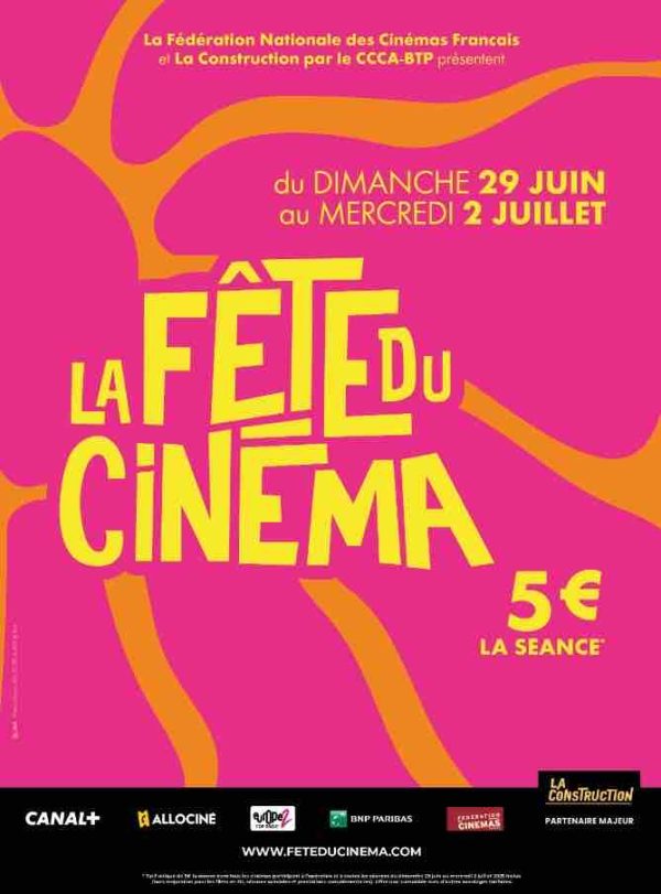 La Fête du Cinéma de retour du 29 juin au 2 juillet 