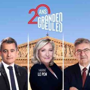 RMC/ RMC Story : Marine Le Pen, Jean-Luc Mélenchon et Gérald Darmanin en clôture de la tournée des 20 ans des «Grandes Gueules» ce vendredi 20 juin