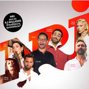 NRJ : 1ère radio de France sur les auditeurs de moins de 60 ans