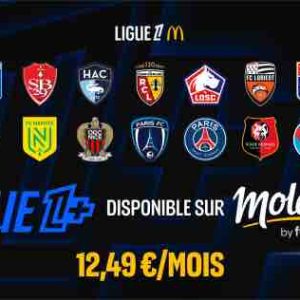 Ligue 1+ arrive sur Molotov