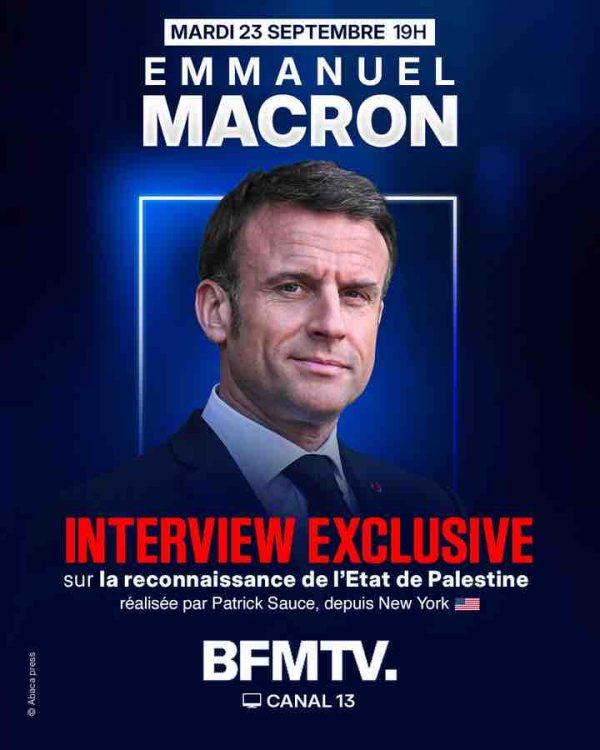 BFMTV : Emmanuel Macron invité spécial ce mardi 23 septembre