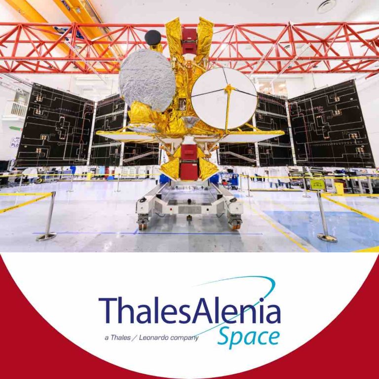 Thales Alenia Space (TAS) a présenté jeudi à Cannes son satellite Flex qui s’envolera en septembre 2026 surveiller la santé des plantes