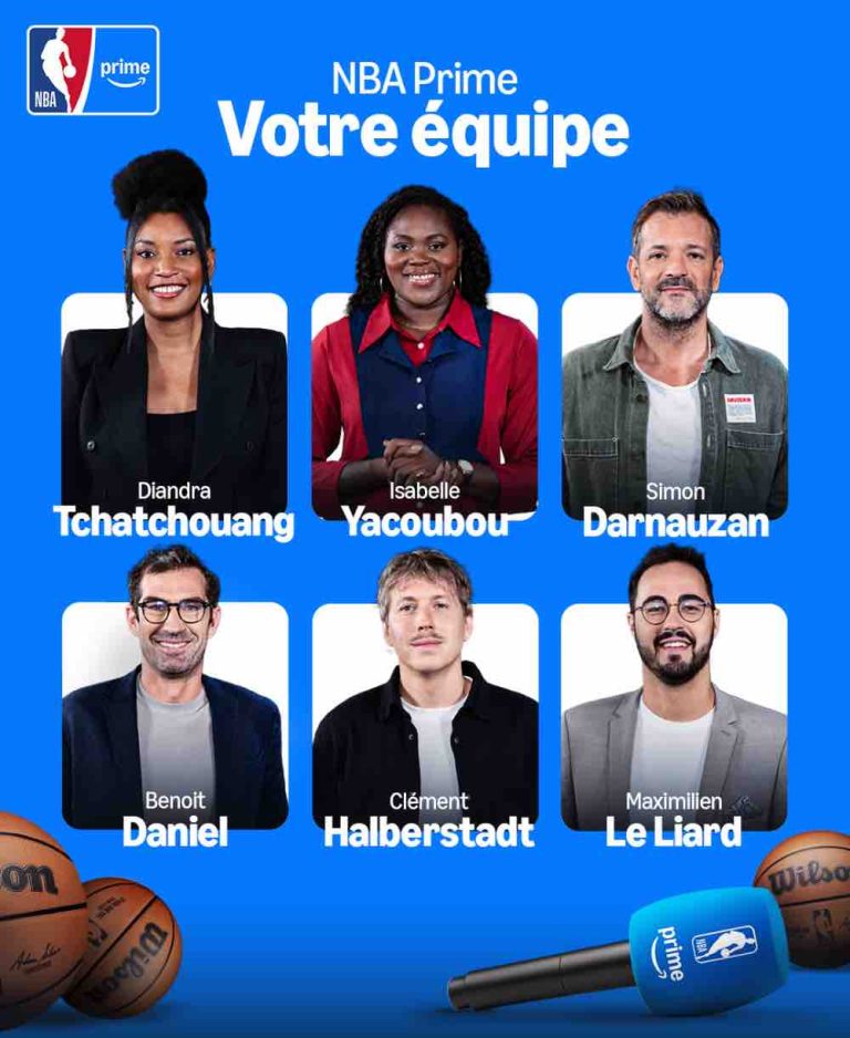 Prime Video Dévoile son équipe de commentateurs et de consultants pour la 1ère saison de la NBA sur Prime 
