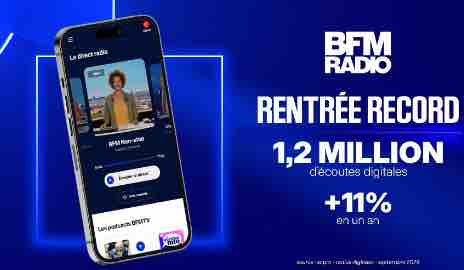 RMC BFM/ audiences digitales septembre 2025: succès pour le Groupe