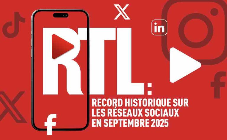 RTL : record historique sur les réseaux sociaux en septembre 2025