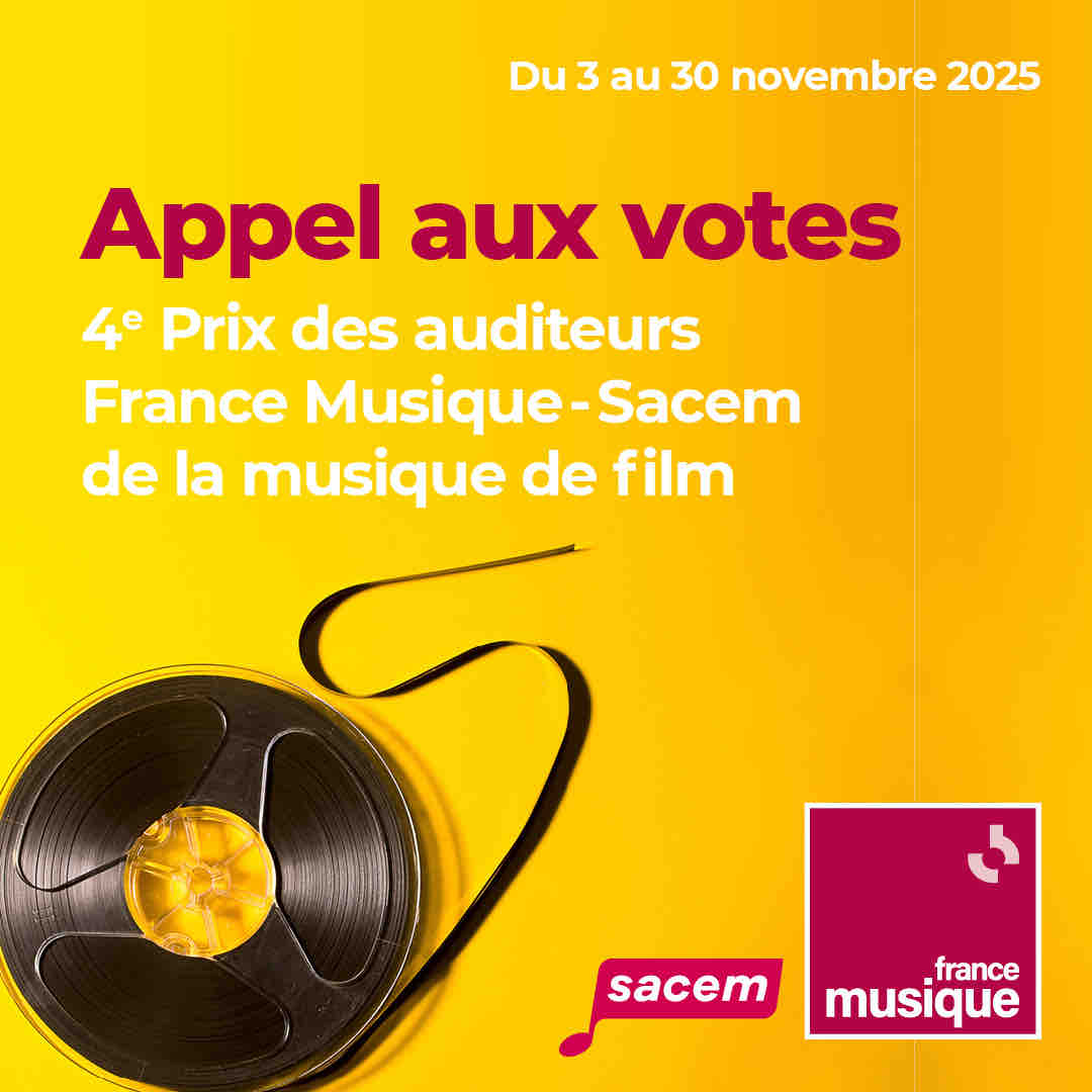 France Musique: appel aux votes 4ème Prix France Musique Sacem de la musique de film