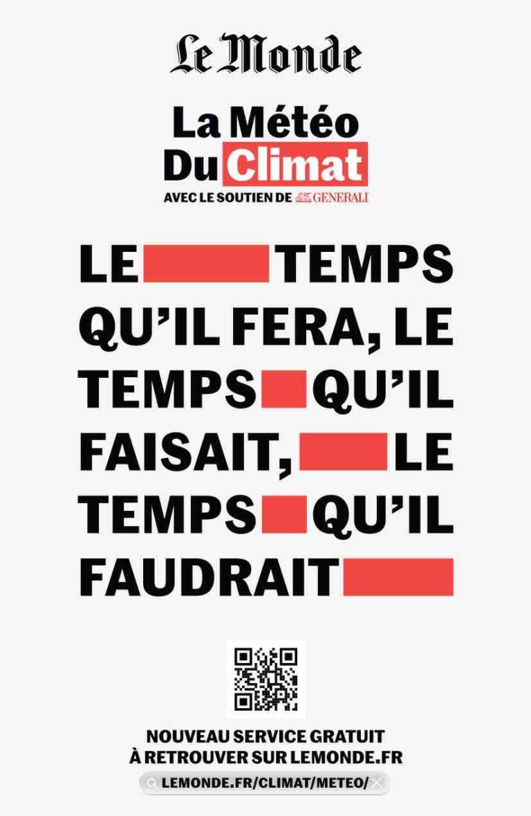 «Le Monde» lance «La Météo du Climat»
