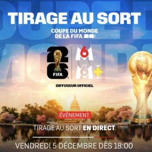 M6 : Tirage au sort Coupe du Monde de la FIFA 2026 vendredi 5 décembre à 18h00