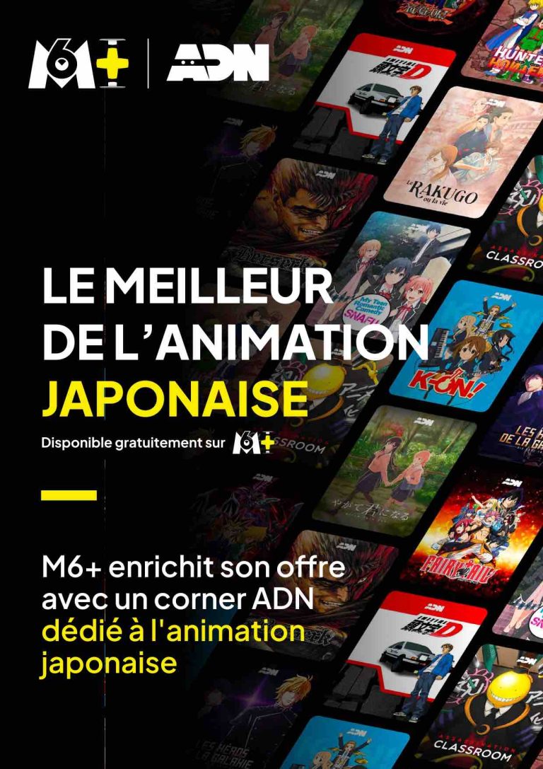 M6+ lance un corner ADN dédié à l’animation japonaise
