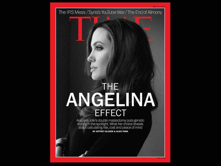 Angelina Jolie, icône de la lutte contre le cancer, à la Une du lancement de «Time France»