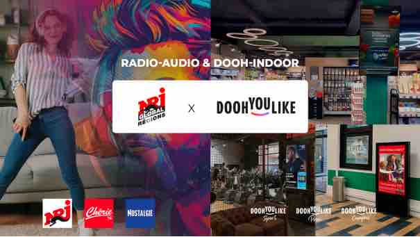 DOOHYOULIKE et NRJ GLOBAL REGIONS s’allient pour lancer une offre publicitaire «Drive to Proximity» afin de renforcer la visibilité et l’efficacité des campagnes des annonceurs locaux