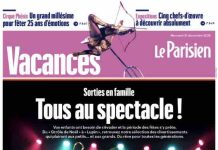 «Le Parisien» : supplément vacances Spécial Noël dans le journal du 17 décembre
