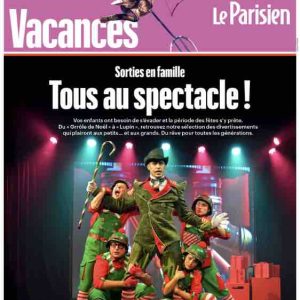 «Le Parisien» : supplément vacances Spécial Noël dans le journal du 17 décembre
