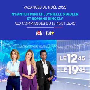 M6/ Jokers noël : N’Fanteh Minteh Cyrielle Stadler et Romane Binckly aux commandes des JT du 22 décembre au 4 janvier