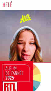 RTL : «Hélé» de Héléna élu album RTL de l’année 2025