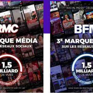 BFM et RMC dans le top 3 des marques leaders sur les réseaux sociaux