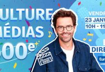 Europe 1 : «Culture Médias» célèbre sa 500ème émission avec Thomas Isle le vendredi 23 janvier