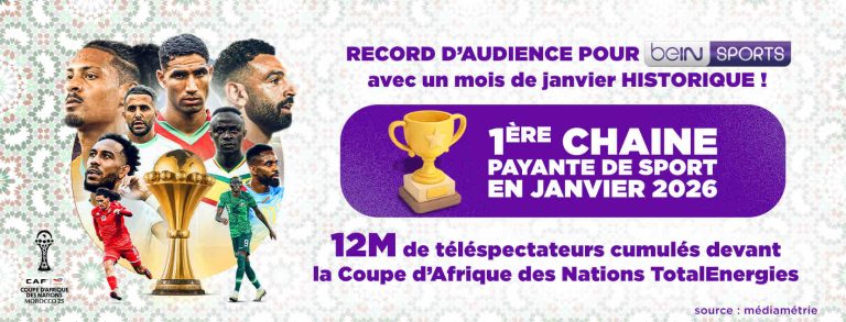 beIN SPORTS : 1ère chaîne payante de sport en janvier