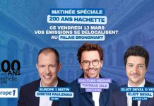 Europe 1 au Palais Brongniart à l’occasion des 200 ans d’Hachette Livre