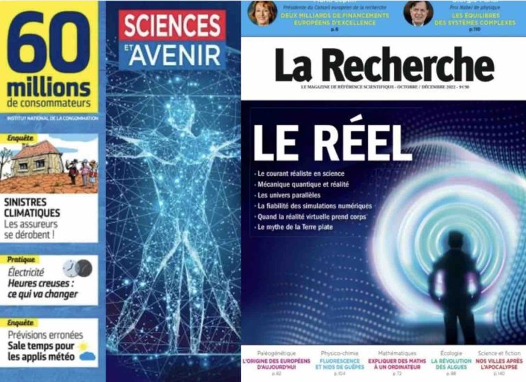 L’AJSPI alerte sur la fragilisation de «60 millions de consommateurs», «Sciences et Avenir» et «La Recherche»