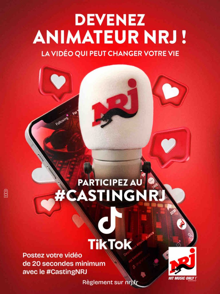 NRJ lance la 3ème saison du Grand #castingNRJ Tiktok
