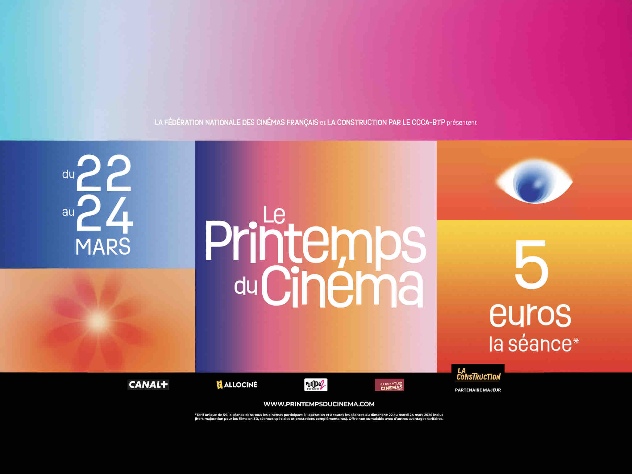 Plus de 950.000 spectateurs pour le 1er jour du Printemps du Cinéma 2026