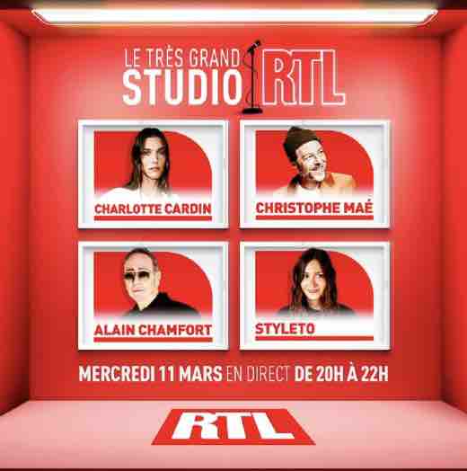 RTL : la 2ème édition du «TRÈS GRAND STUDIO RTL», mercredi 11 mars 